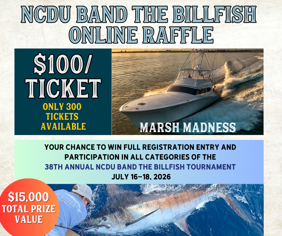 NCDU Band the Billfish Online Raffle!